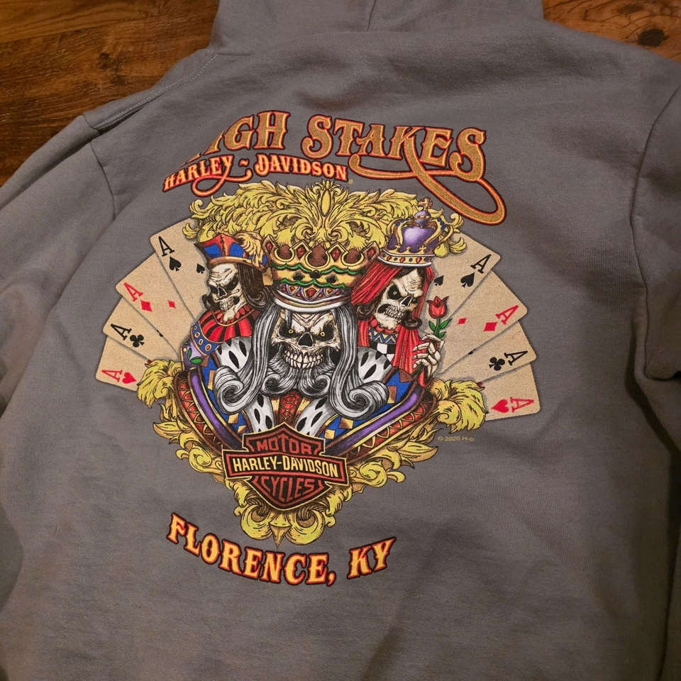 Sudadera con Capucha Harley-Davidson High Stakes Pullover Estampado Gráfico Florence KY Mediana Foto 4 de 4