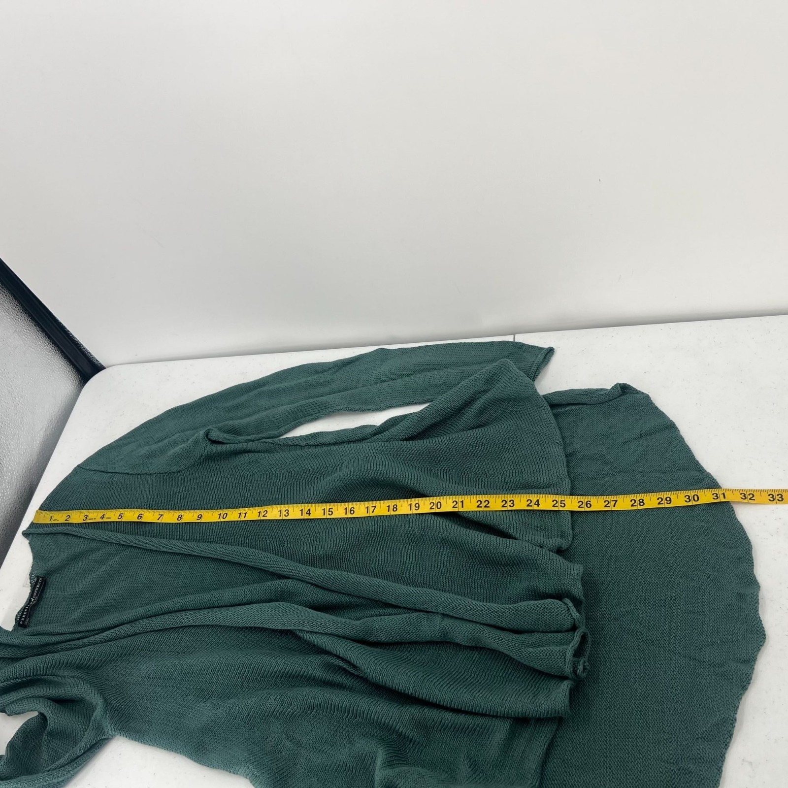 Peruvian Connection Cardigan S Green 100% Pima Co… - image 5