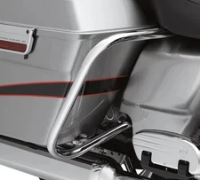 oem Harley 49187-09 LH Chrome Saddlebag Rear Engine Guard Bracket 09-13 Touring