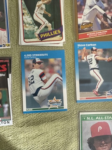 Steve Carlton Lot 60 Karten Philadelphia Phillies. White Sox. Cardinals. - Bild 11 von 18