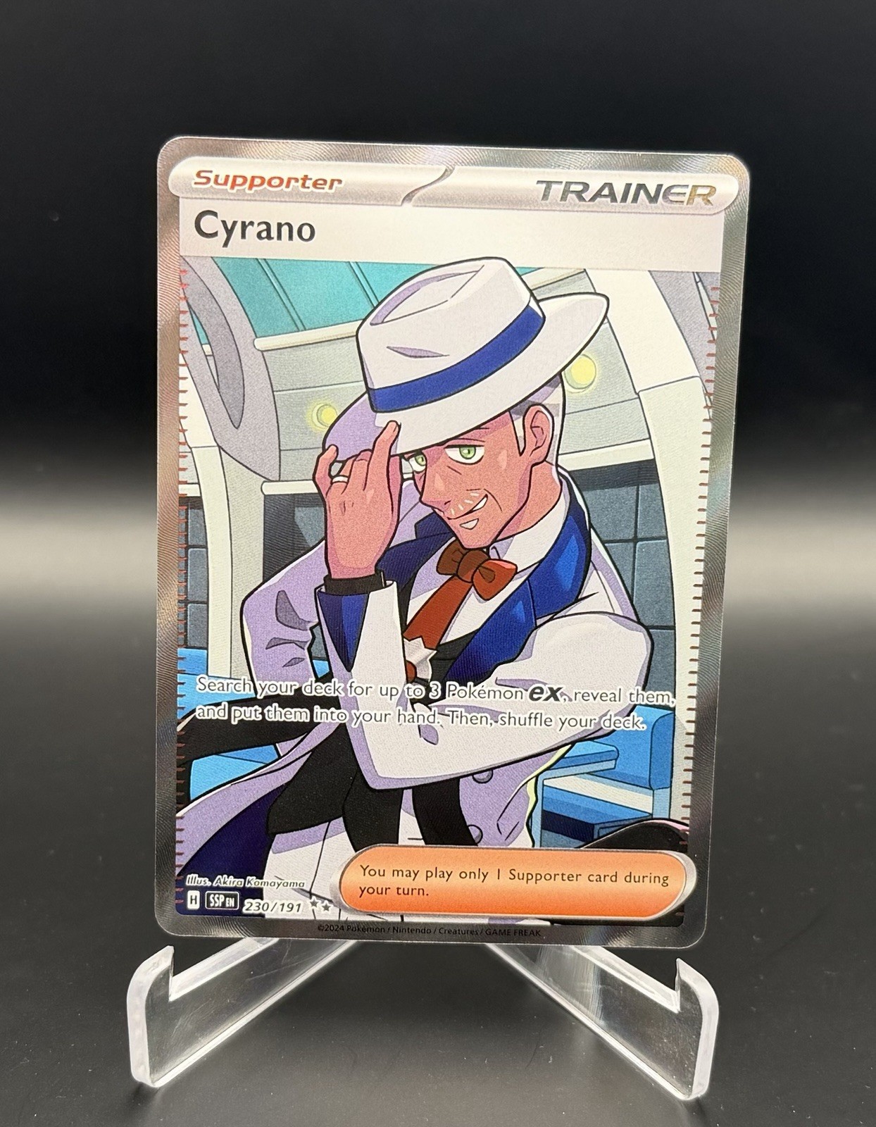 Cyrano 230/191 Surging Sparks Full Art Ultra Rare Holo Pokemon Card NM