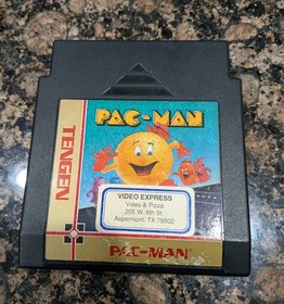 Pac-Man (Tengen Black Cartridge) Nintendo NES - Box And Game Only