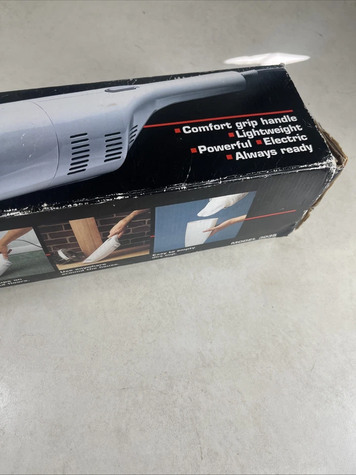 Brand New Vintage 1993 Bissell Hand Vac 120V Model 3035 Sealed Box White Retro - Image 4 of 4