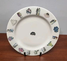 FISHS EDDY  Nicole Miller  JUST MARRIED  8.25" Plate  HOMER LAUGHLIN