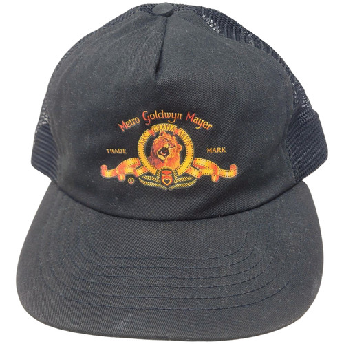 Vintage MGM Metro Goldwyn Mayer Snapback Studio Store Hat Black