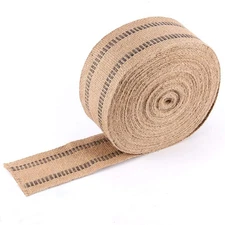 ZOENHOU Jute Webbing 2.75" x 33Y, Upholstery Chair Webbing, Craft, Wedding, O...