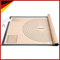 Backunterlage Silikon Groß 91X61 Cm Antihaft Rutschfest Teigmatte Bpa-Frei Grau