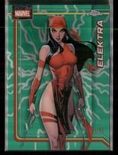 2026 Topps Chrome Marvel Comics #116 Elektra Storm's Green Lightning #/99