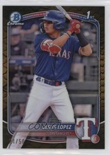 2025 Bowman Chrome Prospects Gold Reptilian Refractor 4/50 Jesus Lopez 05ns