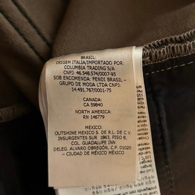 Fendi Men's Size 32 x 30 Little Presbytery Velvet Jeans Luxury