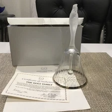1982 Lenox The Holy Family Crystal Bell With Certificate