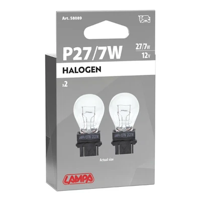 Lampa Paire Ampoules P27/7W Halogène 12V 7W 2 Fils Lumière Traditionnelle - Photo 1/4