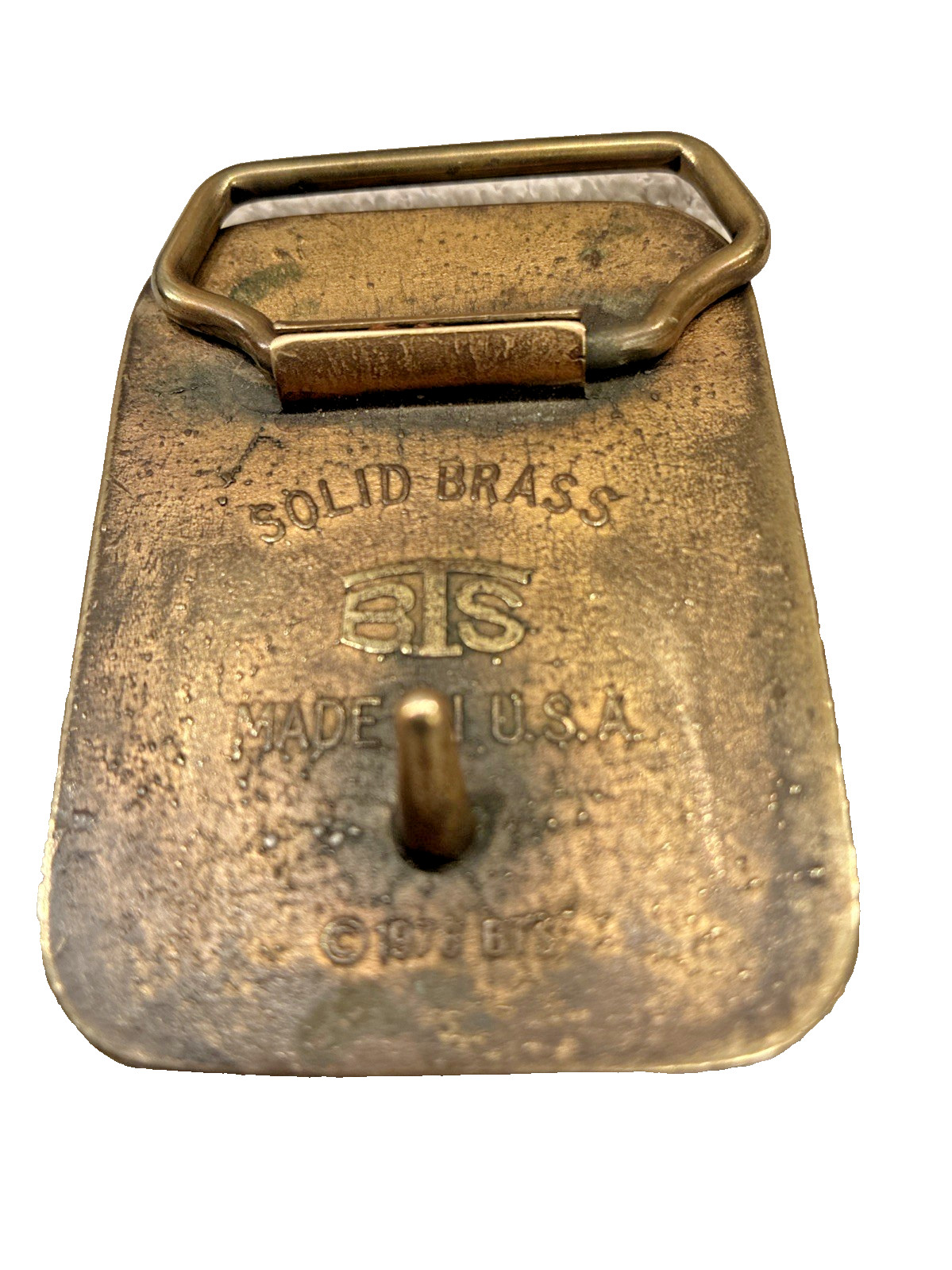 Basic Tool Co. 1978 Solid Brass Belt Buckle Vinta… - image 3