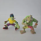 Vintage TMNT 1990's Action Figure Napoleon Bonafrog & Mondo Gecko TEENAGE MUTANT
