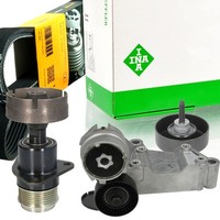 Contitech 6PK1720 Keilrippenriemen-Satz + Freilauf FüR Ford Focus