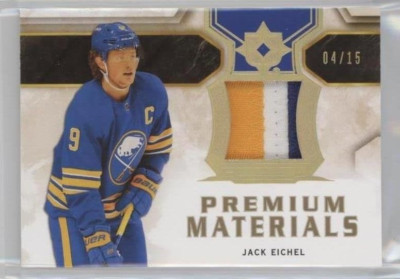 2020-21 ULTIMATE COLLECTION PREMIUM MATERIALS PATCH PARALLEL JACK EICHEL /15