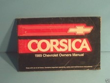 89 1989 Chevrolet Corsica Owners Manual