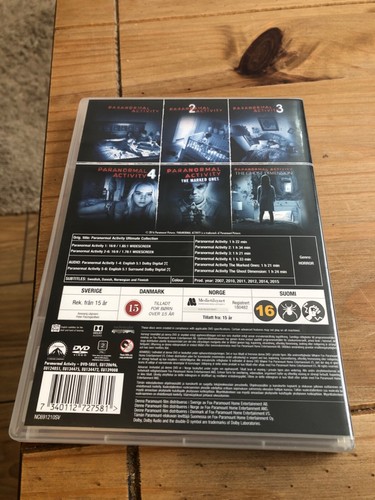 PARANORMAL ACTIVITY 1-6 DVD SET ULTIMATE COLLECTION VG CONDITION - Imagen 2 de 2