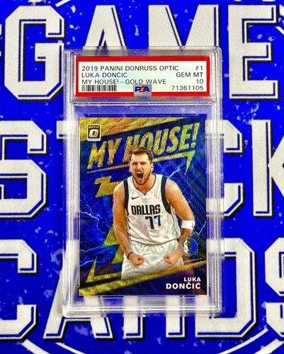 Luka Doncic [Gold] #1 2019 Panini Donruss Optic My House card