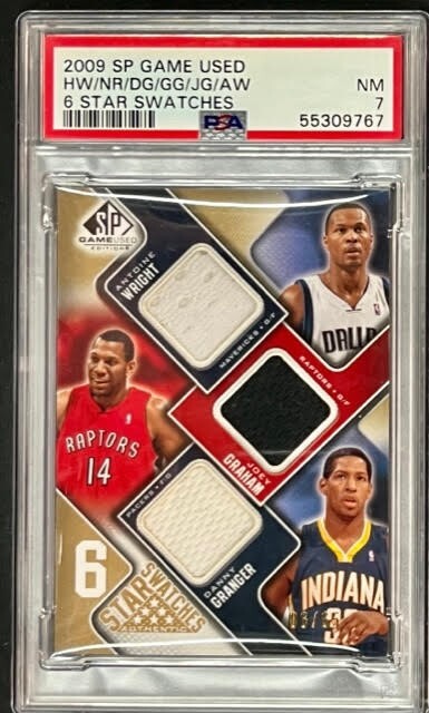 2009 SP Game Used Antoine Wright Joey Graham Danny Granger Star Swatches /65