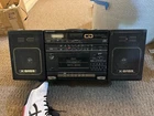 Vintage SHARP GF-CD55H(BK) CD cassette Deck Sound System Boombox Ghettoblaster