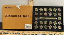 MIDAS Alphabet Leather Stamp Set Fancy Leather Art 1/2" in 8143-00