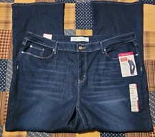 Levi Strauss  Size 22M  Mid-Rise  Stretch  Bootcut  DARK Wash Denim Jeans