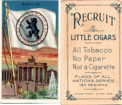 T59 American Tobacco, Flags of all Nations, 1910, Berlin (C)