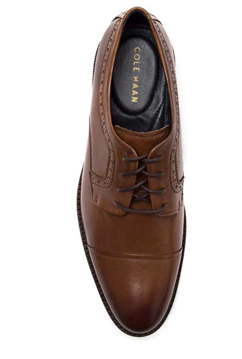 Cole Haan Grand OS Buckland Cap Toe Oxford Shoes British Tan  display picture 2