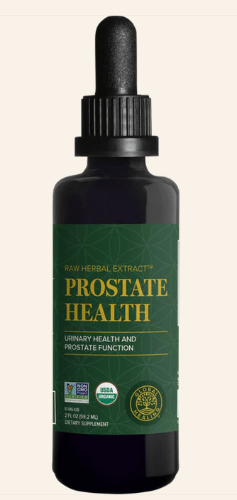 Global Healing Organic Raw Herbal Extract Prostate Health, 2 fl. oz.