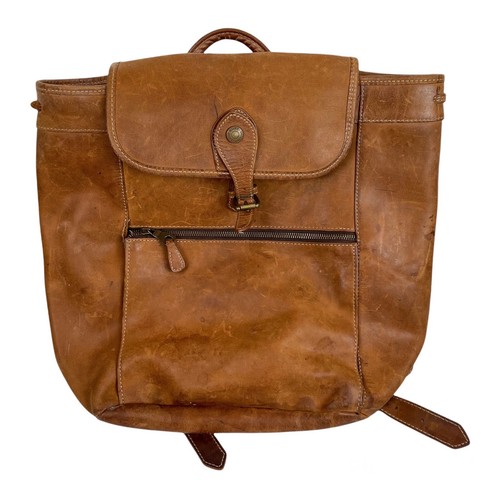 eddie bauer leather backpack