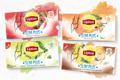 Lipton Slim Plus | Skinny Form Tea | Variety Pack - 80 Bags (4 Boxes)
