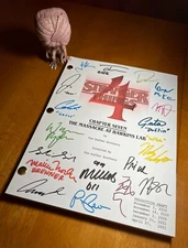 Stranger Things 4 Script Signed- Massacre At Hawkins Lab- Autograph Reprints