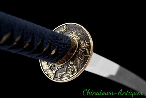 CPM 3V Powder Metal Tool Steel Blade Katana Japanese Samurai Sword Sharp #1898 - Picture 11 of 24