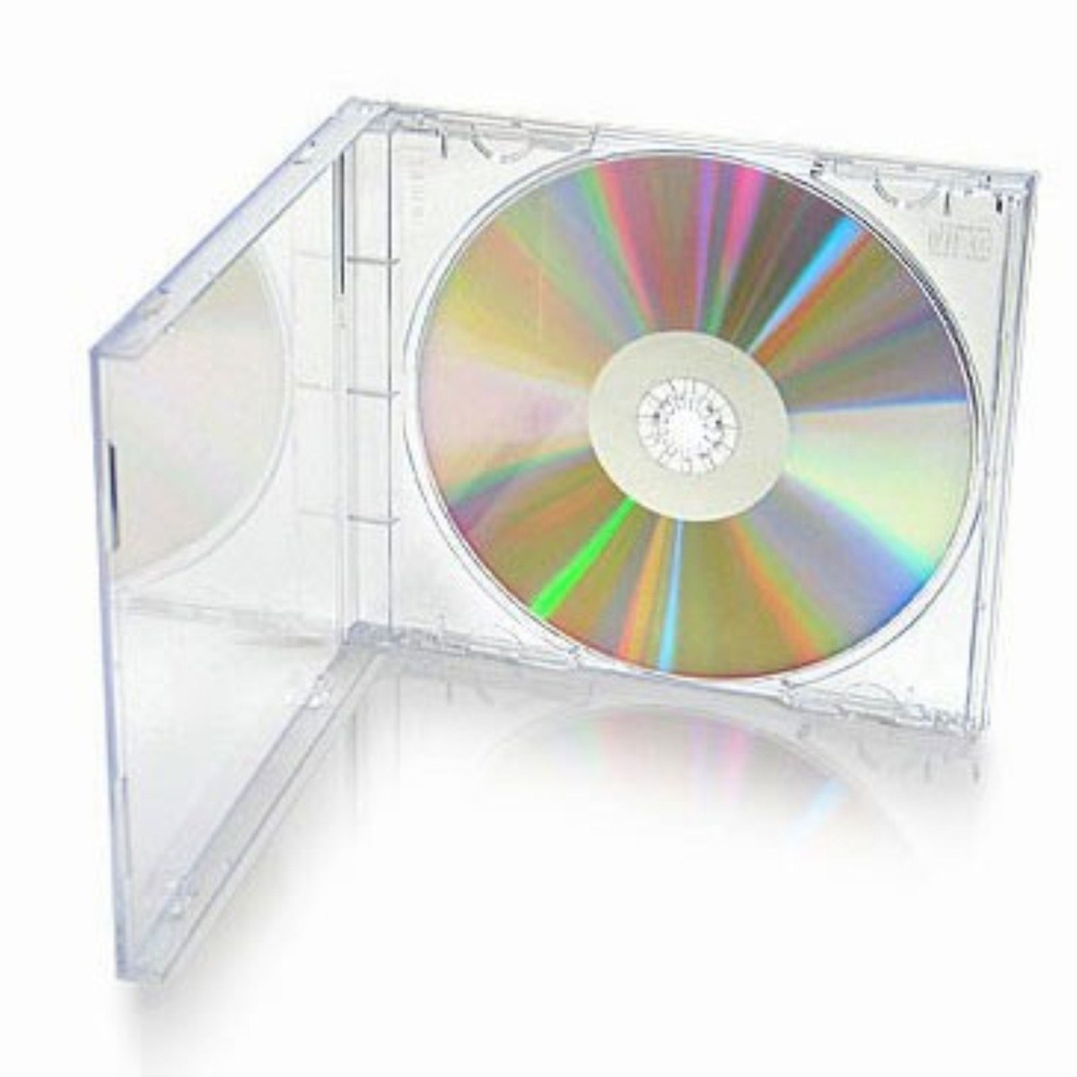 Single CD Jewel Case 10.4mm Spine with Clear Tray Empty