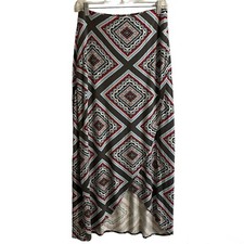 Maeve Anthropologie Skirt Midi Faux Wrap Size Medium Pull On Boho Stretch Knit