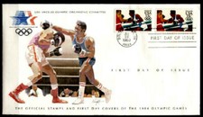 Boxen. Olymp.Sommerspiele 1984, Los Angeles. FDCx2W. USA 1983