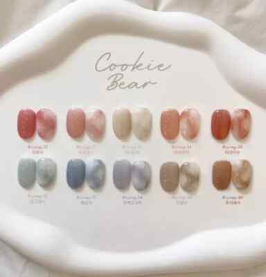 Yogurt Nail Cookie Bear 10 Colors SET - Syrup Gel Nail Polish for