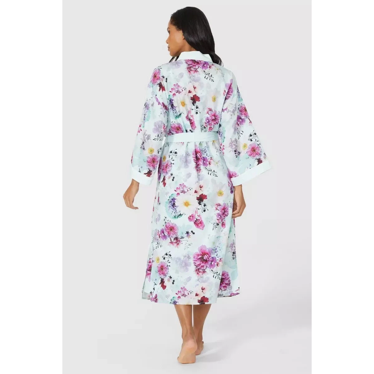 Debenhams Womens Ladies Leilane Floral Midi Dressing Gown DH1467