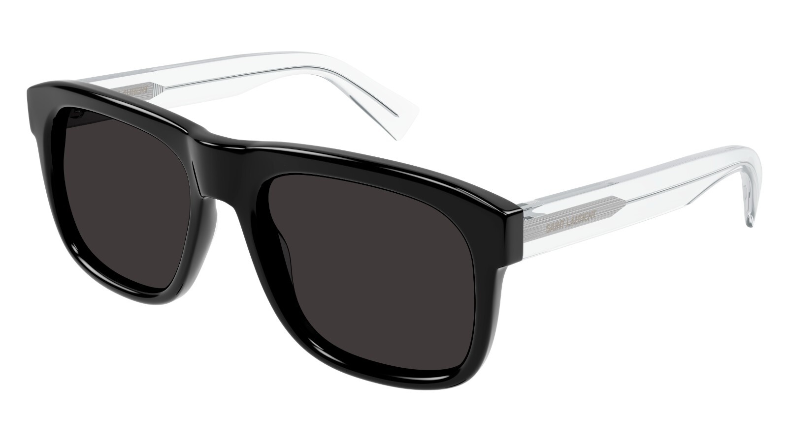 Saint Laurent SL 558 Occhiali da sole neri e cristalli grigi (001)