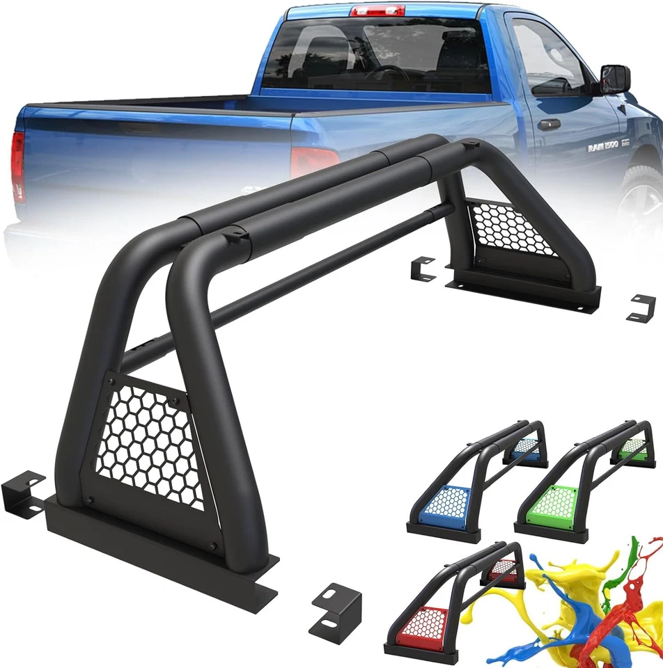 For 2004-2012/15-NOW Chevy Colorado/GMC Canyon Roll Sport Bar Chase Rack Bed Bar Foto 2 de 4