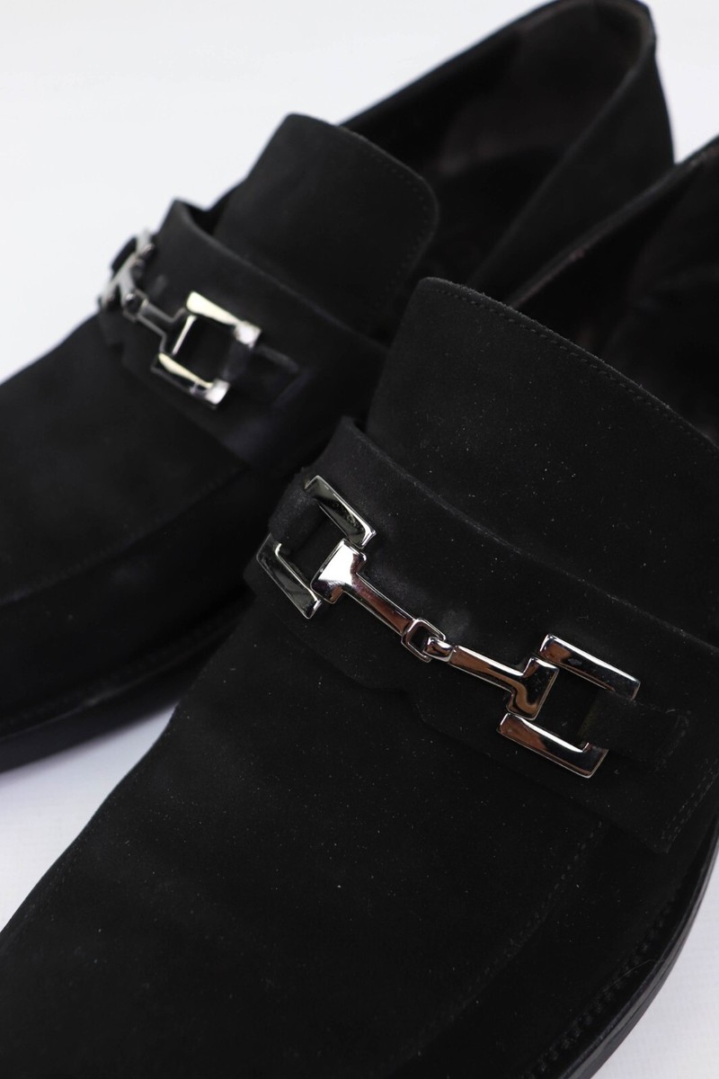 Vintage Gucci by Tom Ford 110 1580 Black Suede Loafers Size 42 E