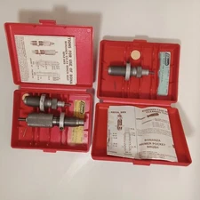 2 BOX RARE BONANZA BENCH REST DIE SET & NECK SIZER 7mm I.H.M.S.A. RELOADING SET