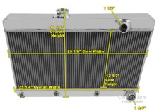 Advanced Champion 3 Row All Aluminum Radiator For 1961 1962 1963 Pontiac Tempest