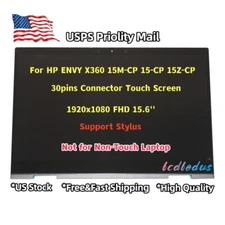 For HP ENVY X360 15-CP0010NR 15-CP0000NA LCD Touch Screen Assembly W/Bezel 30pin