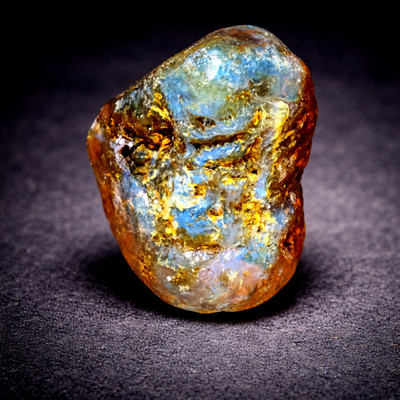 Beautiful Natural Dominican Clear Green Blue Amber Rough Specimen 51mm 47.8g