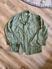 Vtg 60s Jungle Jacket Military US Army Named Vietnam War L Slant Pocket OG-107