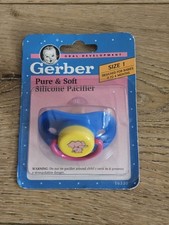 New Rare Vintage Gerber Pacifier Elephant Logo Size 1 Thailand Sealed Packaging