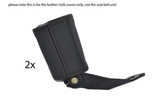 Schwarz Naht Für Audi Tt MK1 1998-2006 2X Frontsitz Gurt Schaft Leder Bezüge