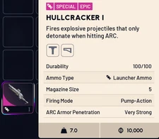 ARC RAIDERS HULLCRACKER 1 ITEM FAST DIGITAL DELIVERY IN GAME ONLY USA SELLER